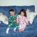 Grandchildren try out the new love seat
